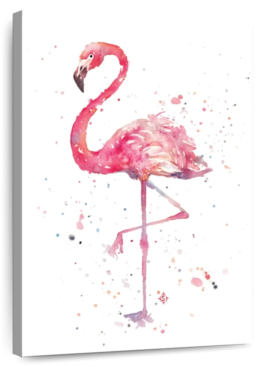 A Flamingo's Fancy Wall Art
