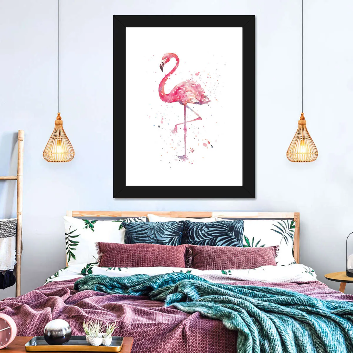 A Flamingo's Fancy Wall Art