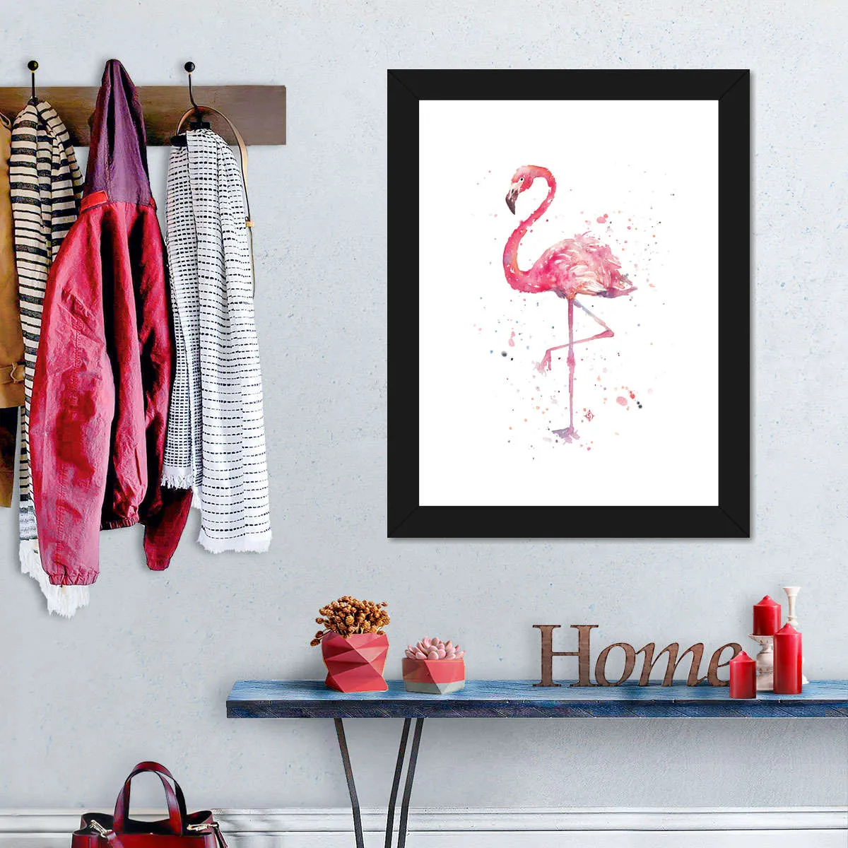 A Flamingo's Fancy Wall Art