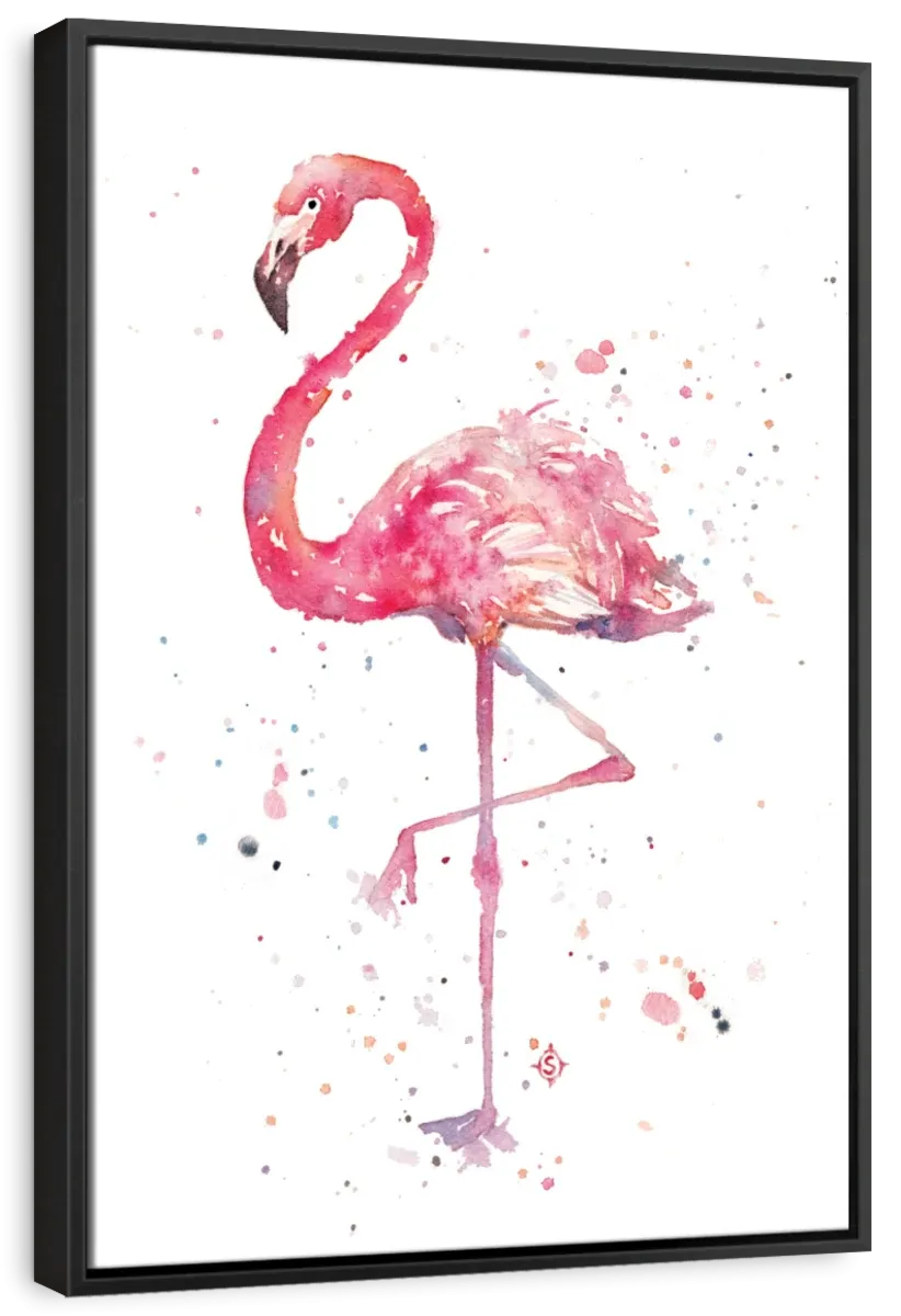 A Flamingo's Fancy Wall Art