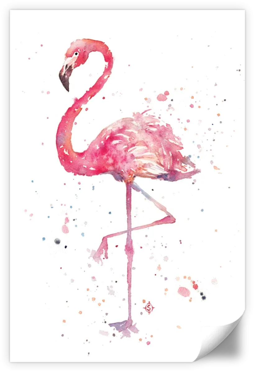 A Flamingo's Fancy Wall Art