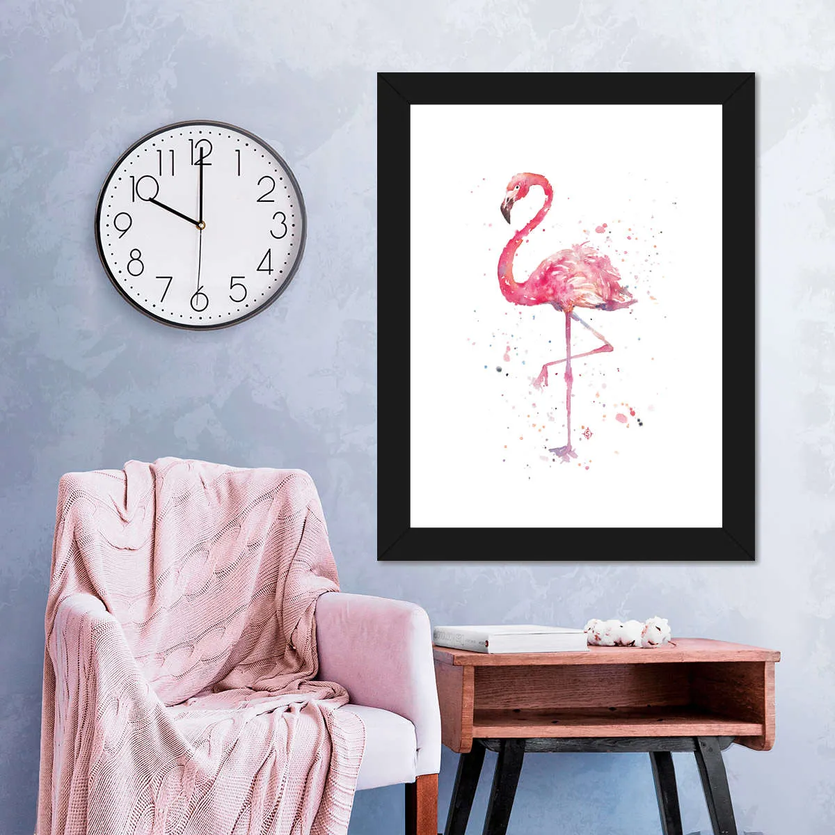 A Flamingo's Fancy Wall Art