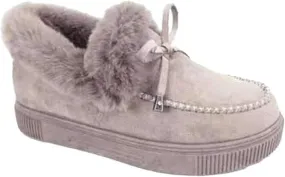 Ankle Boots For Women Comfy Snow Boots Winter Warm Slip On Outdoor Fur Lined Comfortable Fashion Casual Loafers Shoes