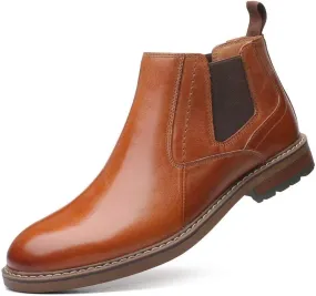 Arkbird Chelsea Ankle Boots for Men Genuine Leather Oxford Casual and Formal Dress Boot