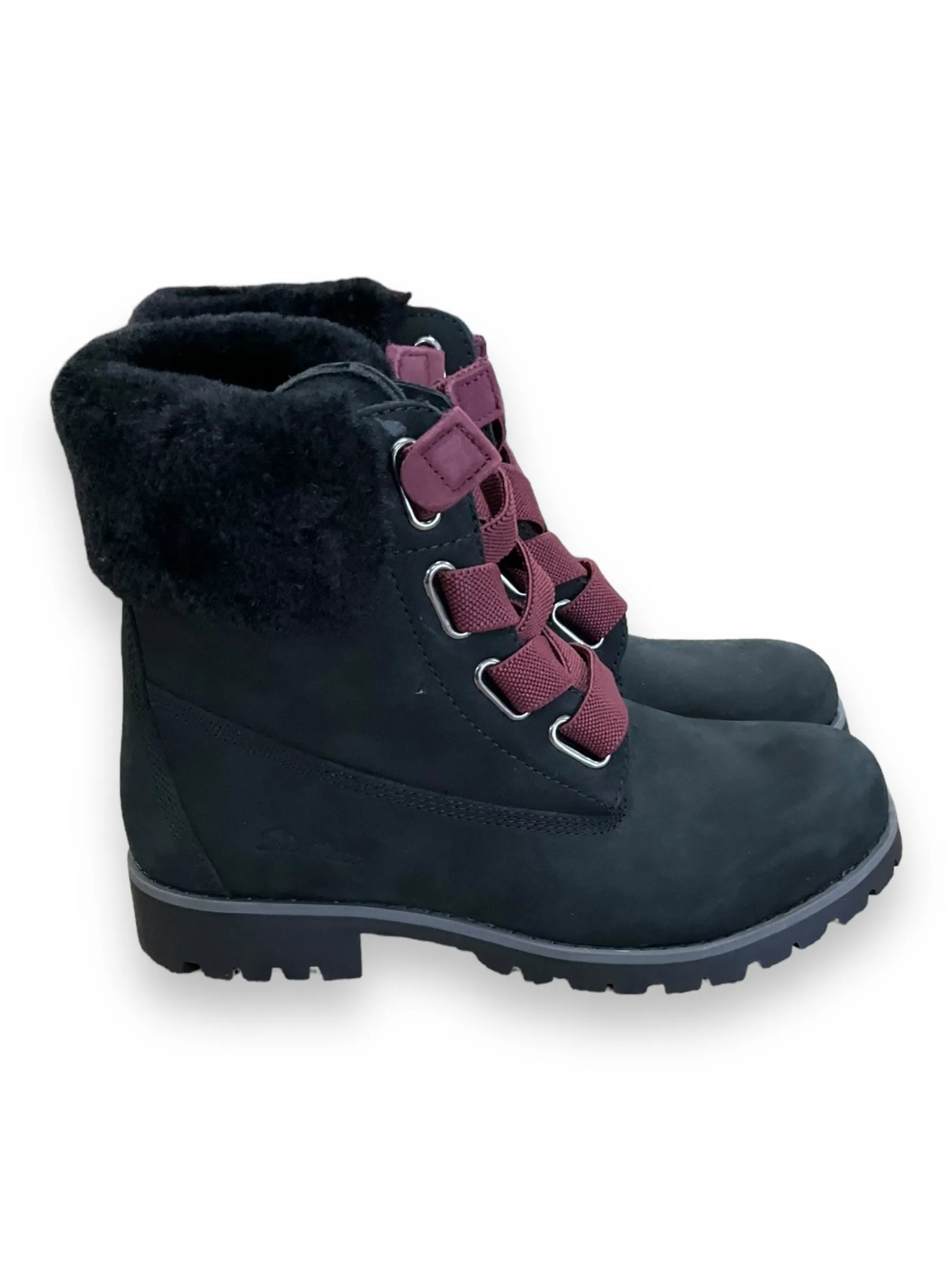 Black Boots Snow Skechers, Size 7.5