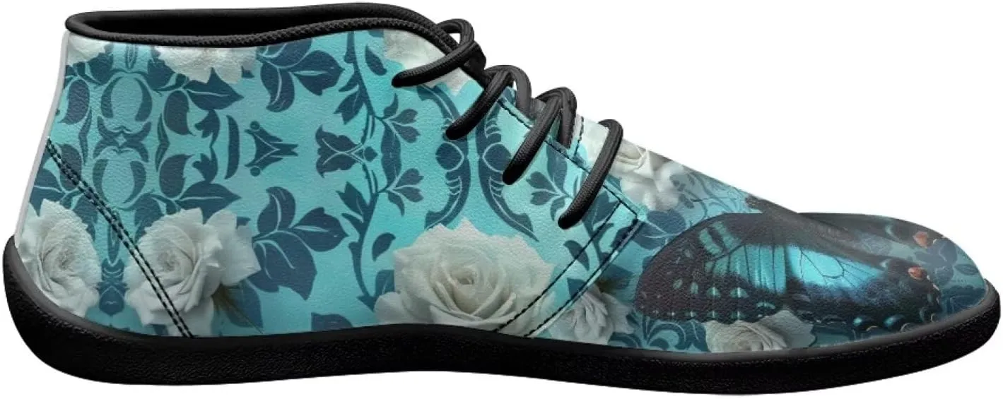 Butterfly Print Walking Shoes Lightweight Walking Tennis Hiking Work Ankle Sneaker for Men Women
