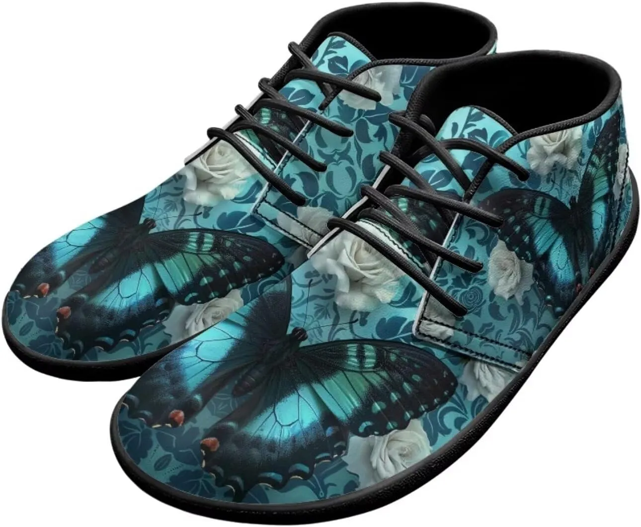 Butterfly Print Walking Shoes Lightweight Walking Tennis Hiking Work Ankle Sneaker for Men Women