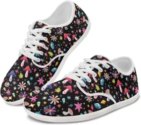 chaqlin Lace Up Sneakers for Women Wide Width Casual Work Business Dressy Shoes Classic Low Cut Barefoot Sneaker
