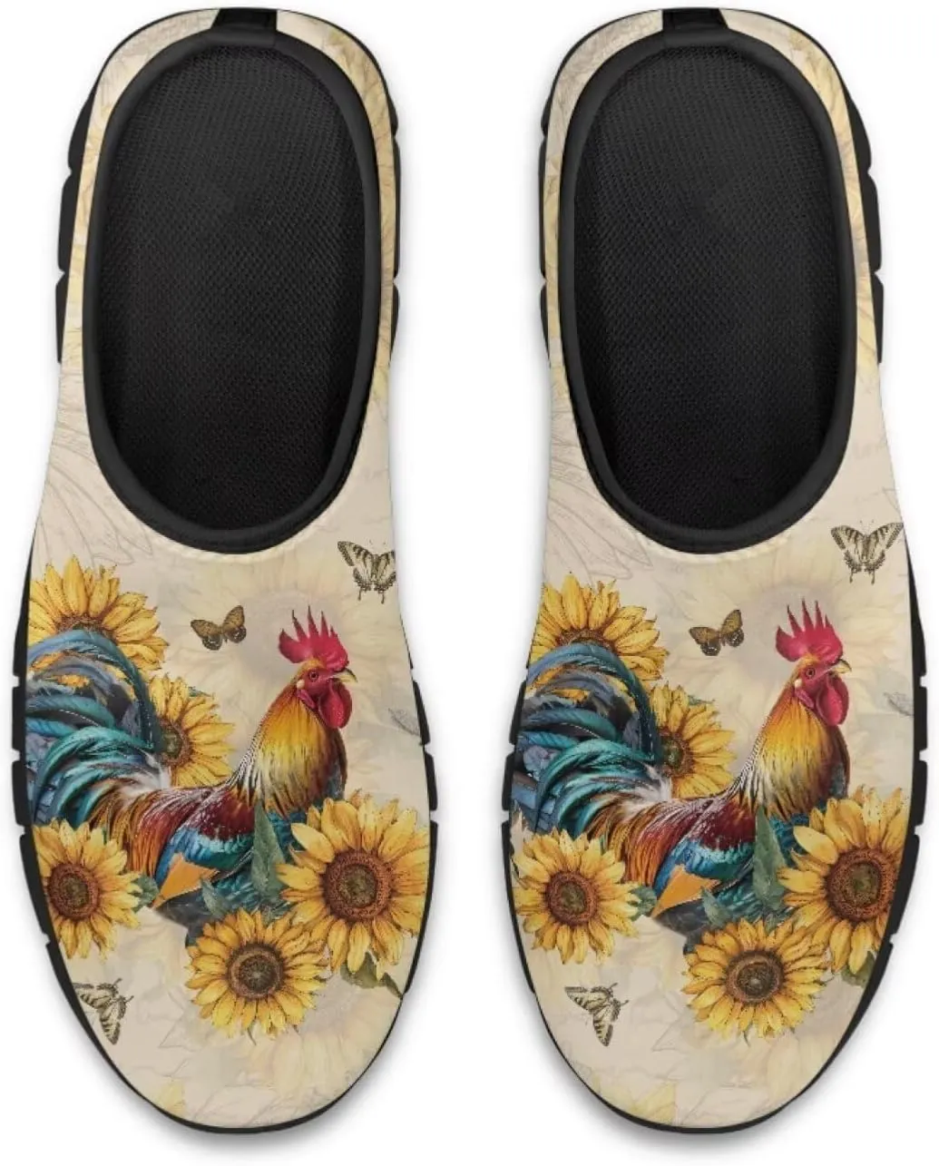 Cute Animals Sneakers for Women Low-Cut Casual Flats Breathable Mesh Loafers Shoes Slip on Athletic Shoes