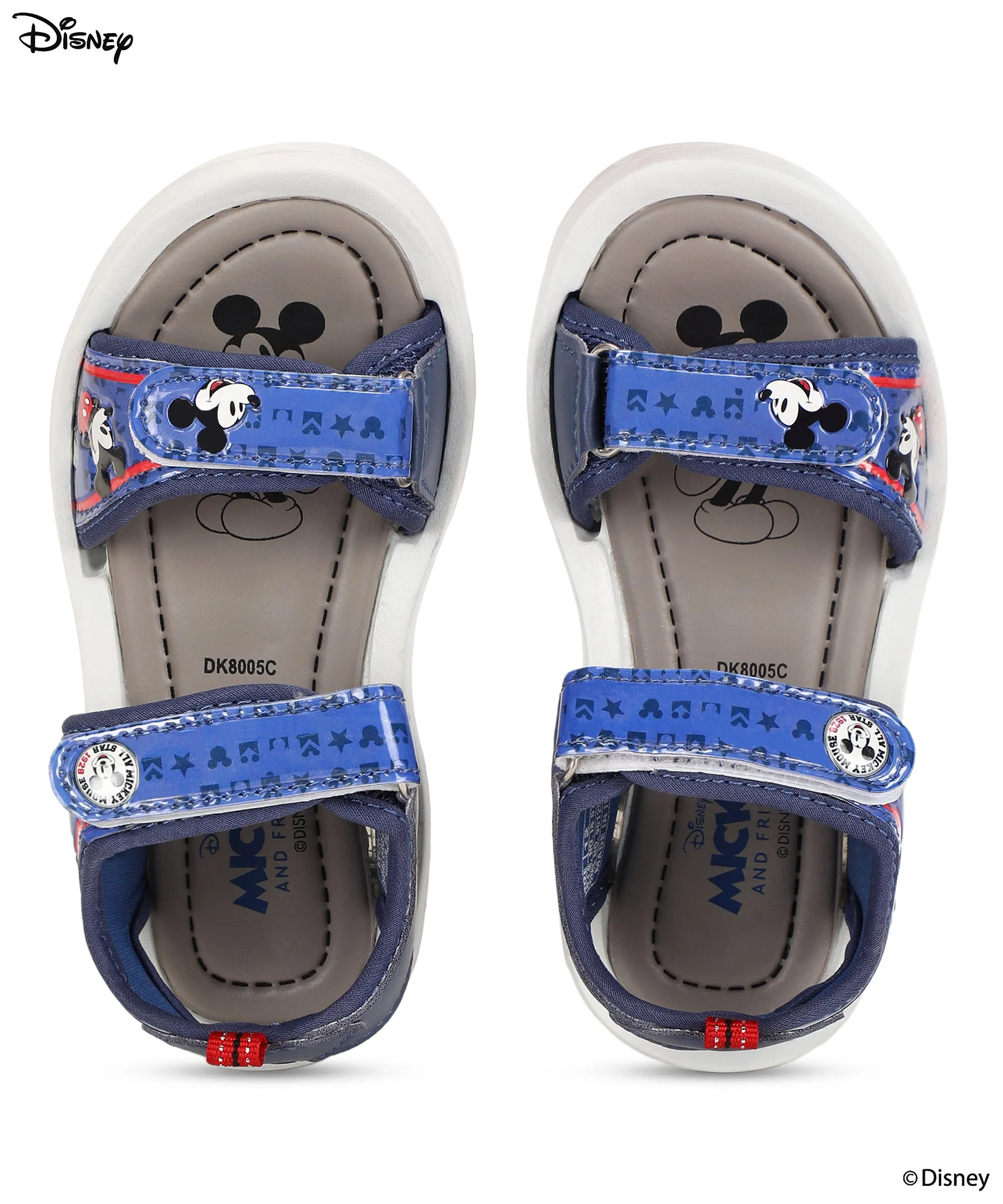 Disney Mickey Mouse DK8005K Kids Sandals Durable, Cushioned Insoles | Lightweight Everyday Casual Sandals for Kids Ideal for Outdoor Use