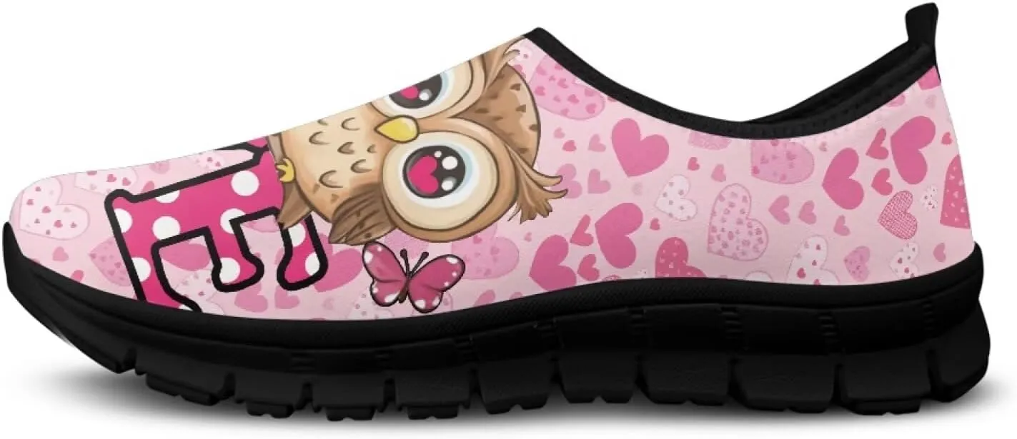Heart Casual Sneakers for Women Show Loves Slip on Loafers with Arch Support Low Cut Shoes Valentine's