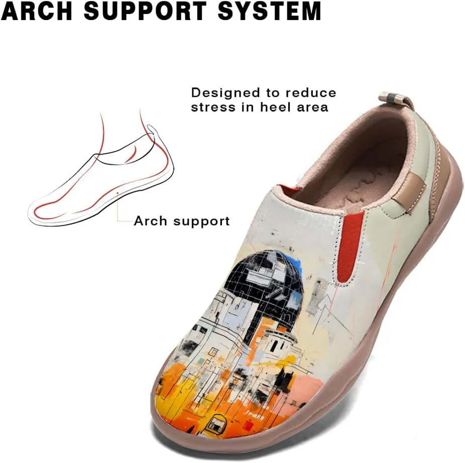Loafers for Men Lightweight Cozy Casual Sneakers Art Painted Walking Travel Slip On Shoes