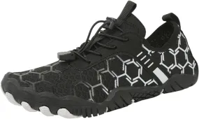 Mmoneyake Mens Womens Athletic Hiking Water Shoes Unisex Hike Barefoot Shoes Quick Drying Beach Aqua Shoes Travel Trekking Walking Climbing Sneakers Lightweight Outdoor Footwear