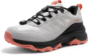 NORTIV 8 Women's Waterproof Hiking Shoes Quick Laces Outdoors Walking Trekking Camping Tennis Sneakers Canyon