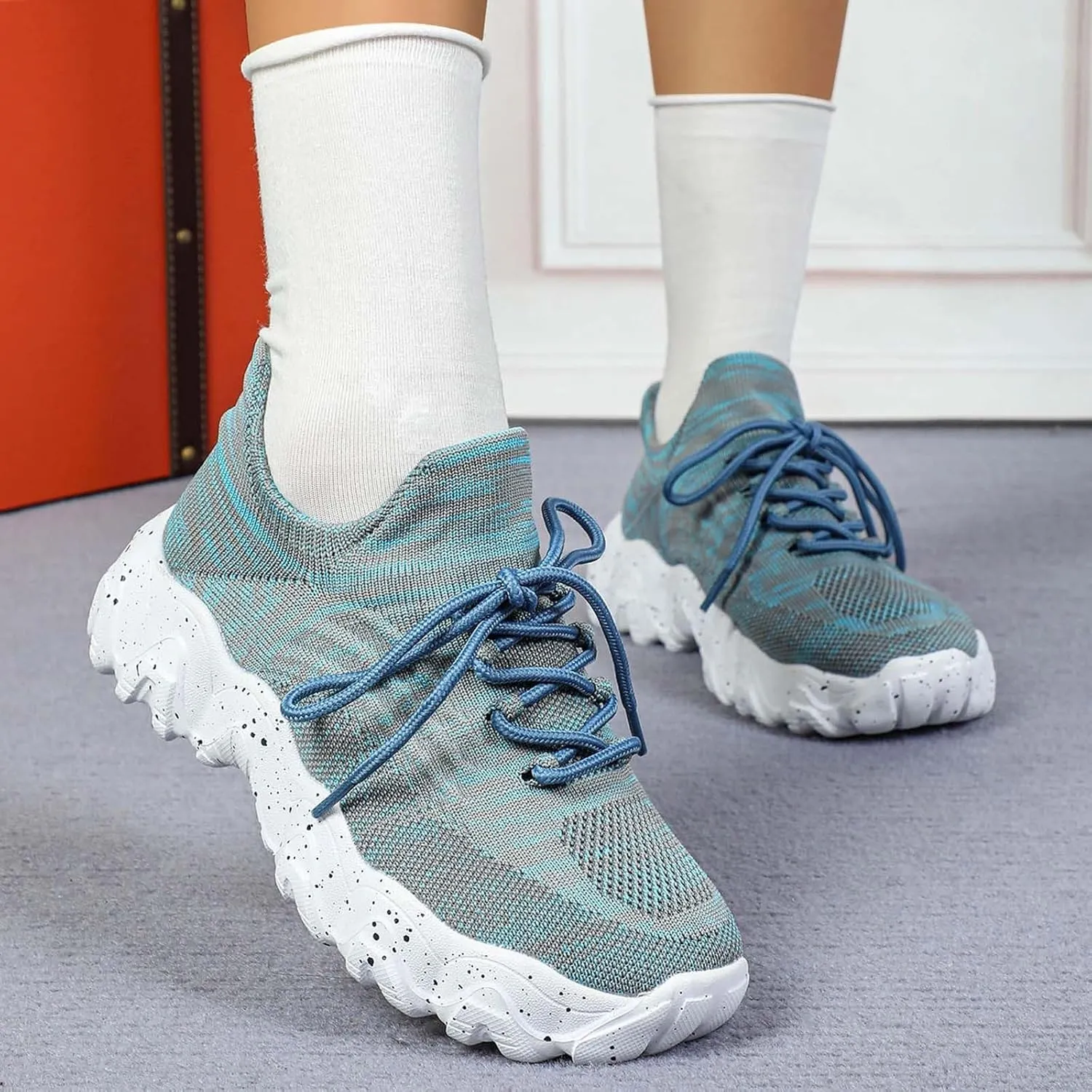 Orthopedic Shoes for Women Men,Arch Support Ortho Pro Shoes,Comfort Wear Orthowear Shoe,Lightweight Breathable Woven Mesh Orthopedic Sneakers,Non-Slip Tennis Walking Running Sneakers Footwear