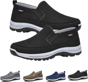 Orthoture Mens Shoes, Men's Arch Support Orthopedic Slip-on Running Hiking Sneakers Comfortable Hiking Loafers
