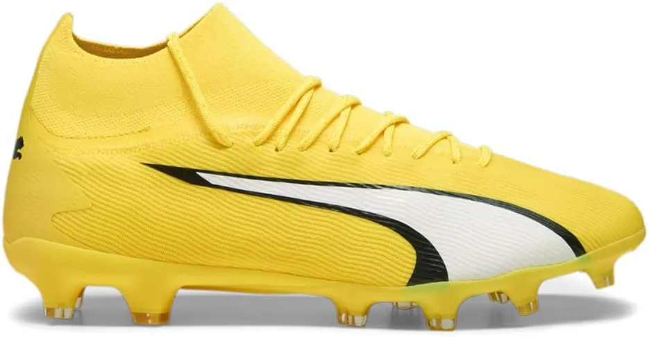 Puma Mens Ultra Pro Firm GroundArtificial Ground Lace Up Soccer Cleats Cleated, Firm Ground - Yellow - Size 8.5 M, 10742204