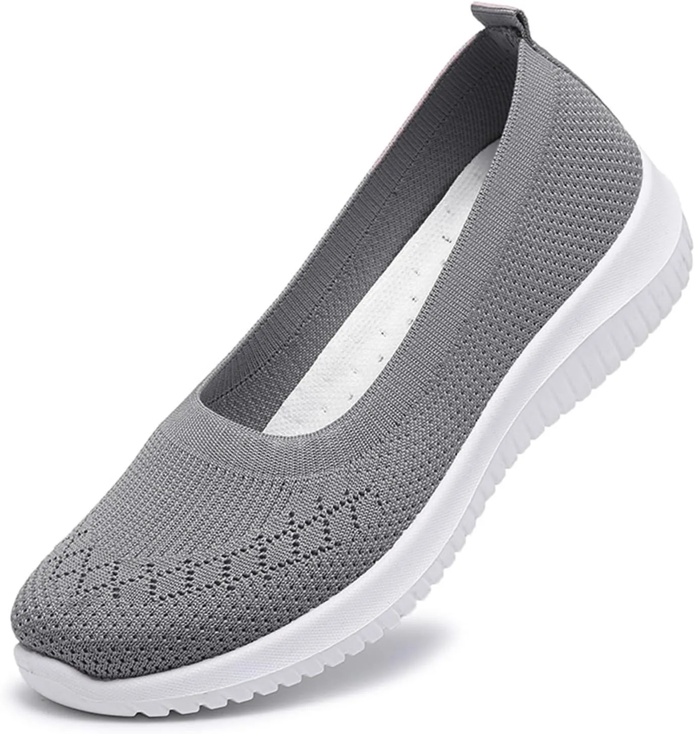 Women's Athletic Shoes Lightweight Woven Orthopedic Breathable Shoes Casual Slip on Walking Shoe Comfortable Walking Sneakers with Arch Support